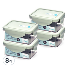 Chef's Ware Clear Plus長方形即食飯密封保鮮盒 400ml, 8個, 單品