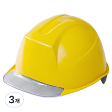DONGMYUNG ABE等級 新型透明面罩工地安全帽 鵝黃色, 3個