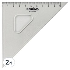 코링 템플레이트 눈금삼각자 10cm K-161, 2개