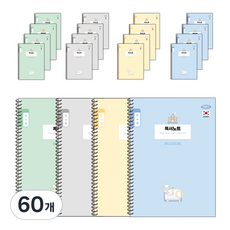 PENPIA 1 000小學線圈筆記本1-6閱讀紀錄通用, 隨機出貨, 60個