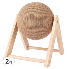 고양이 지앤와이 삼줄 회전공 스크래쳐, V형, 2개