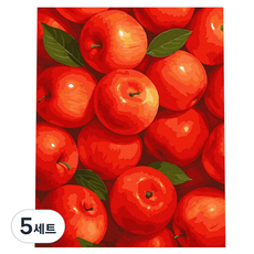 플레이어바웃 유화 그림 DIY 명화그리기 40 x 50 cm 세트, 애플 블러쉬(PM019), 5세트