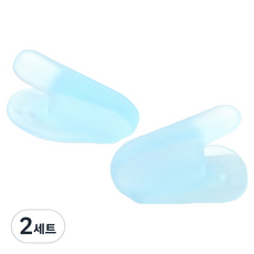 Luneon 多用途小腳趾腳趾分隔器 左右套組 透明藍色, 2套