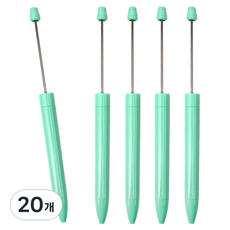 리코즈 DIY 커스텀 볼펜 꾸미기 파츠 데코 만들기 공예 재료, 라임그린, 20개