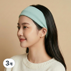 라라듀 탄성 스포츠 헤어밴드, 아쿠아민트, 3개