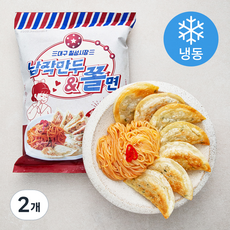 푸드어셈블 대구 칠성시장 납작만두 & 쫄면 2인분 (냉동), 560g, 2개