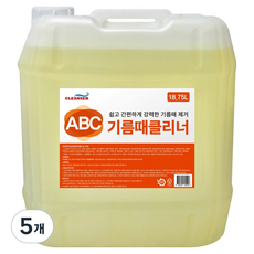 ABC클렌저 기름때세정제, 5개, 18.75L