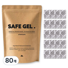 Safegel 無紡布 矽膠乾燥劑, 80個, 2g