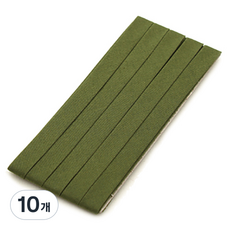 앙앙 코튼캔디 바이어스테이프 10mm, 25올리브그린, 10개