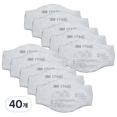 3M 防塵口罩過濾器 1744C, 混色, 40個