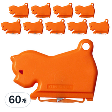 제로커터 강아지 스크랩 안전 커터, 레드, 60개