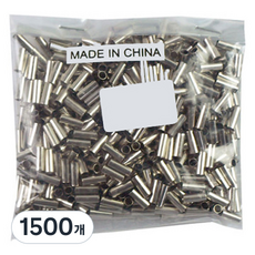 Sea Time 釣魚圓形套管 1mm, 單一顏色, 1500個
