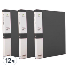 영오 인덱스 클리어파일 20p, 흑색, 12개
