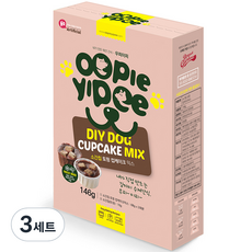 브레드가든 반려동물 우피이피 소간칩 토핑 10g + 컵케이크 믹스 68g x 2p 간식 DIY 세트, 3세트