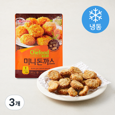 쉐푸드 미니돈까스 (냉동), 380g, 3개