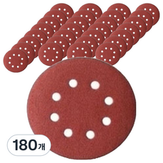 올커버 8홀 연마용 원형 벨크로 사포 800방, 180개