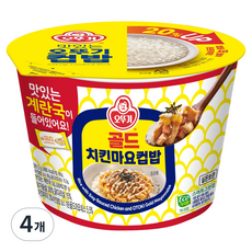 오뚜기 즉석국 컵밥 치킨마요 덮밥, 281.5g, 4개