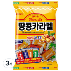 CROWN 皇冠 花生焦糖, 324克, 3個
