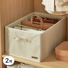 한샘 뉴 샘베딩 가방정리함 서랍형, 내추럴베이지, 2개