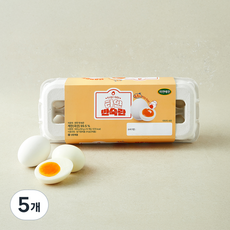 자연애찬 하얀 반숙란 500g, 5개, 10구
