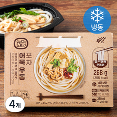 쉐프스토리 포차 어묵 우동 (냉동), 268g, 4개