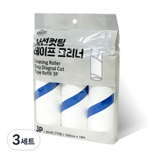 斜切式除塵滾筒補充包 3入, 3個