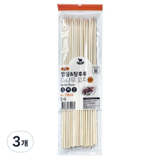 영수산업카멜 대나무 꼬지 28cm, 3개, 50개입