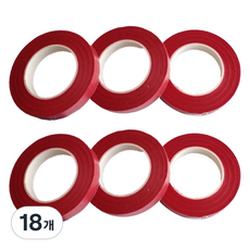 온트리 플로리스트 재료 꽃꽃이 테이프 레드, 18개