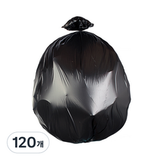 베로나 배접 분리수거 쓰레기봉투 검정, 80L, 120개
