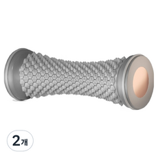 腳底 手部 腿部 滾輪 瑜珈 按摩, 2個, 灰色