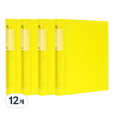 에코청운 링클리어화일 40매 A4, 노랑, 12개