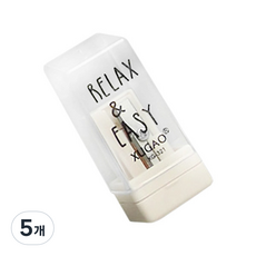 Comong Comong 簡易手提迷你鉛筆手動削鉛筆機扁平型, 淺褐色, 5個