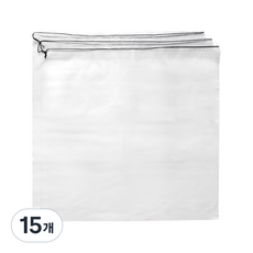탐사 끈으로 조이는 두꺼운 비닐봉투 100 x 100 cm, 투명, 15개