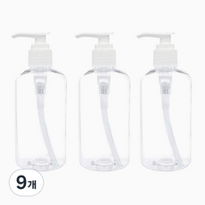 병도매닷컴 디스펜서 DTB250, 용기(투명), 캡(흰색), 9개
