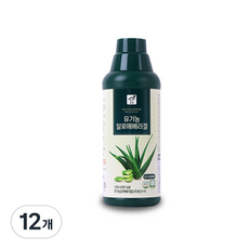 맑은농장 유기농 알로에베라 겔, 1.05L, 12개