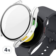 ITS LIFE Galaxy Watch5 鋼化玻璃全覆蓋螢幕保護殼, 透明