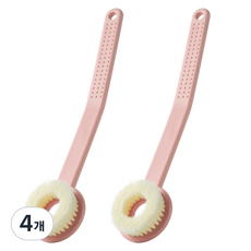 MONACO OLIVE 告別背部黑頭 曲線貼合身體刷, 煙燻粉, 4個, 1入