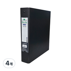 희망사무포인트 A4 100매 면장철, 흑색, 4개