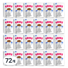 에리에스 전연령 고양이 주식 파우치, 참치, 85g, 72개
