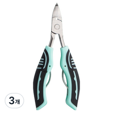 딥톡 발톱관리 네일 니퍼 페디큐어 큐티클 가위 DT0860, 3개, 그린