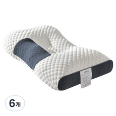 타히크 수면 경추 베개, 그레이, 6개