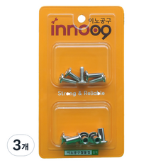 Innotime 家具用組裝螺絲 5入 + 螺帽 5入 套組 NIT802, 3個