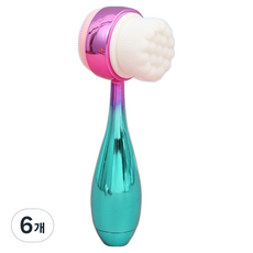 딥톡 양면 실리콘 모공 딥클렌징 세안 브러쉬 DT0778, 6개, 그린