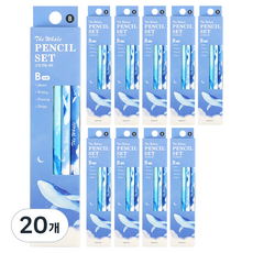 pinkfoot 3000鯨魚鉛筆 B組, 藍色, 20個