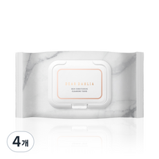 디어달리아 스킨 컨디셔닝 클렌징 티슈, 4개, 30매입