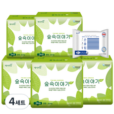 Yejimiin Forest Story Biocell 衛生巾 Wings Medium 16p x 5 Pack + Soon Slim Medium 2p, 4套, 中型