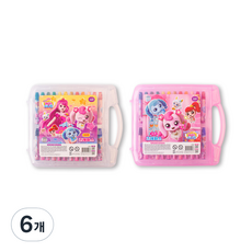캐치티니핑 알쏭달쏭 3탄 크레파스, 24색, 6개