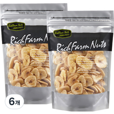 RichFarm Nuts 香蕉片, 600g, 6包