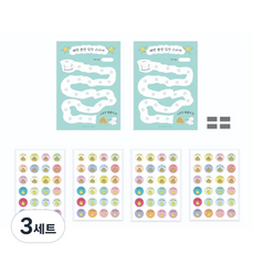 BABY PLANET 如廁訓練讚美貼紙組, 混色, 3組