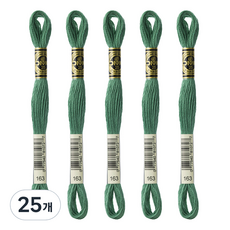브랜드얀 DMC 25번 면사 자수실 5p, 163번, 25개